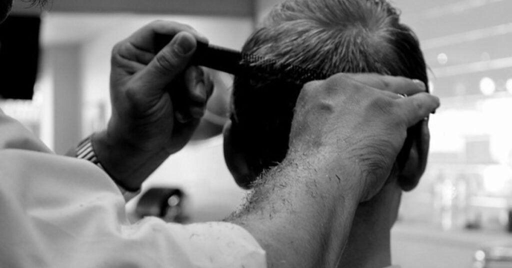 fade haircut black person clean modern style