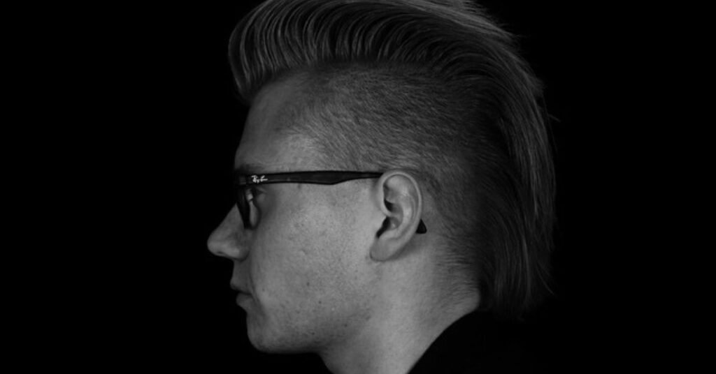 modern fade haircut side profile