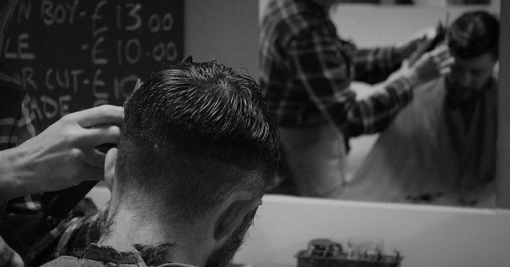 modern haircut showing short sides and full top