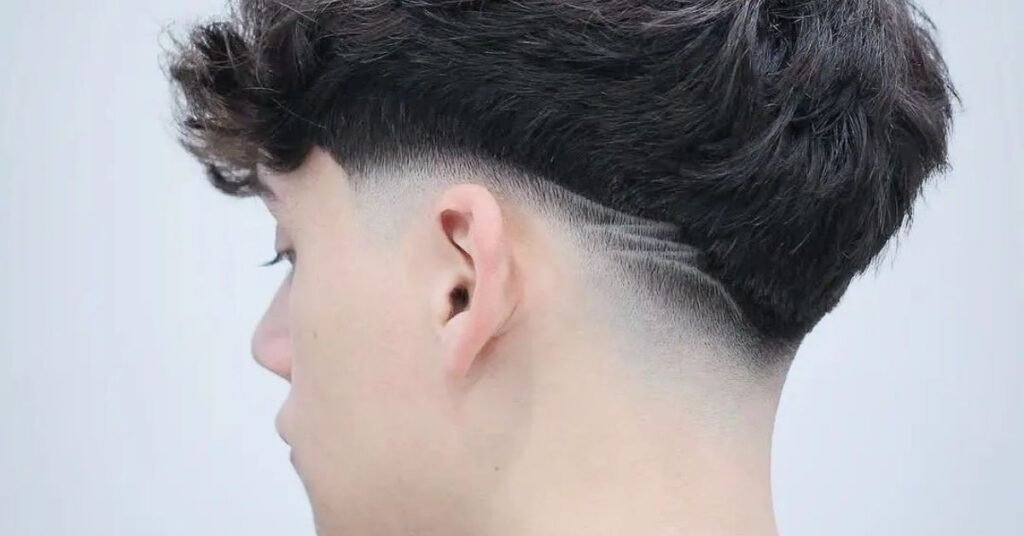 men haircut side view