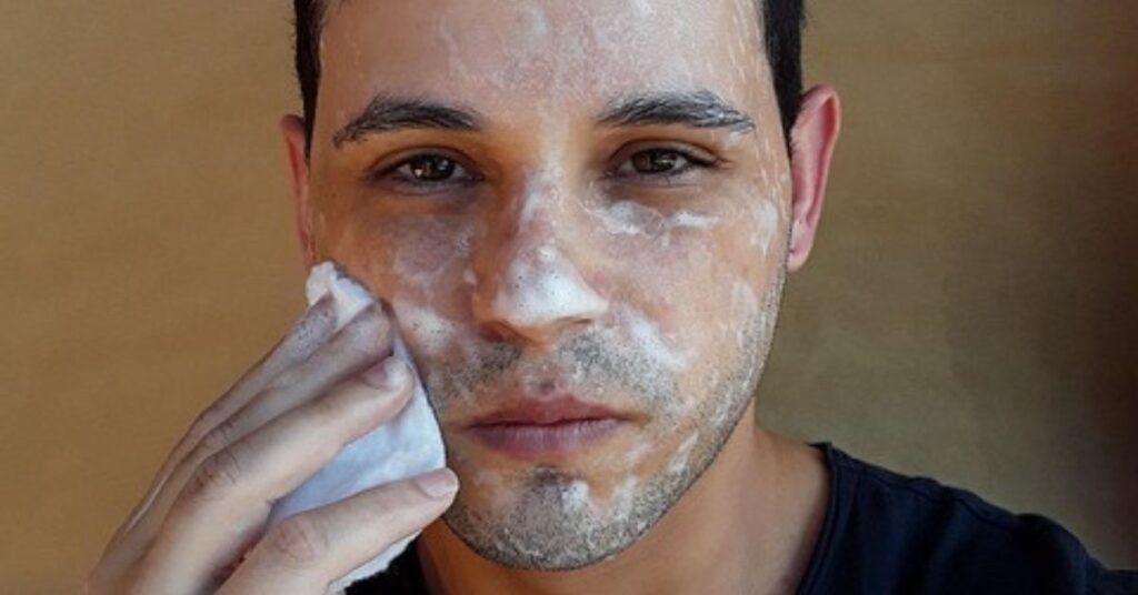 men hairstyle top view