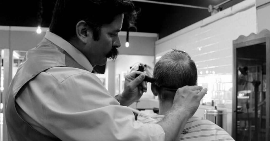 guys shaggy haircut with layered texture