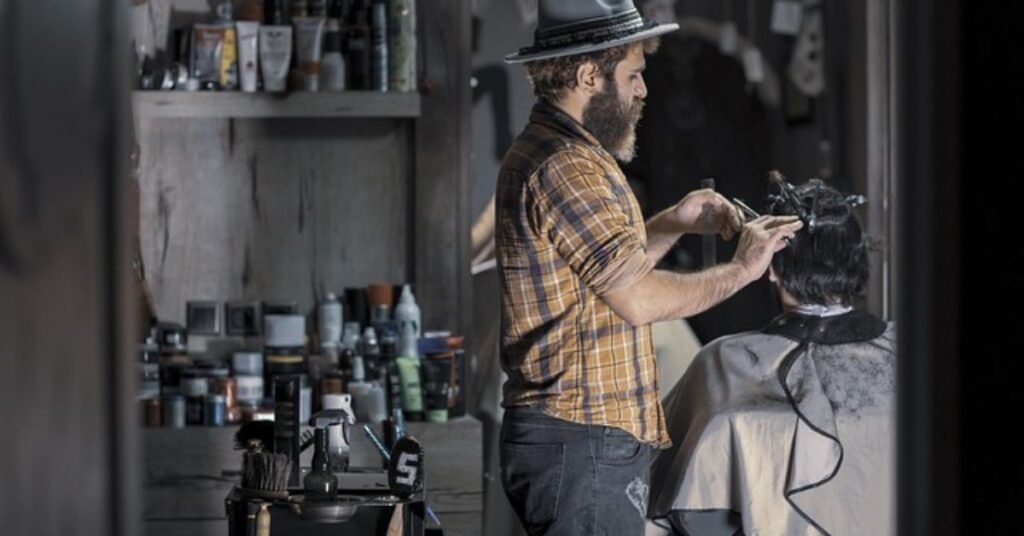 stylish modern haircut with natural texture