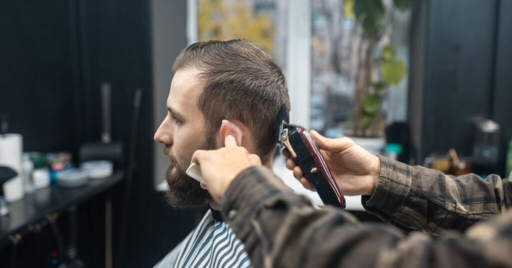 casual men haircut with relaxed finish