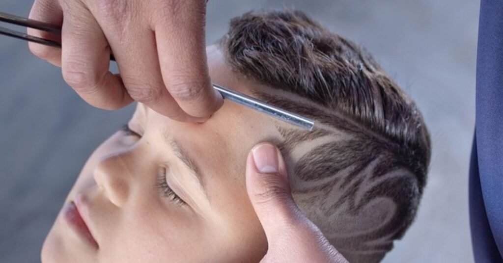 haircut for slick back