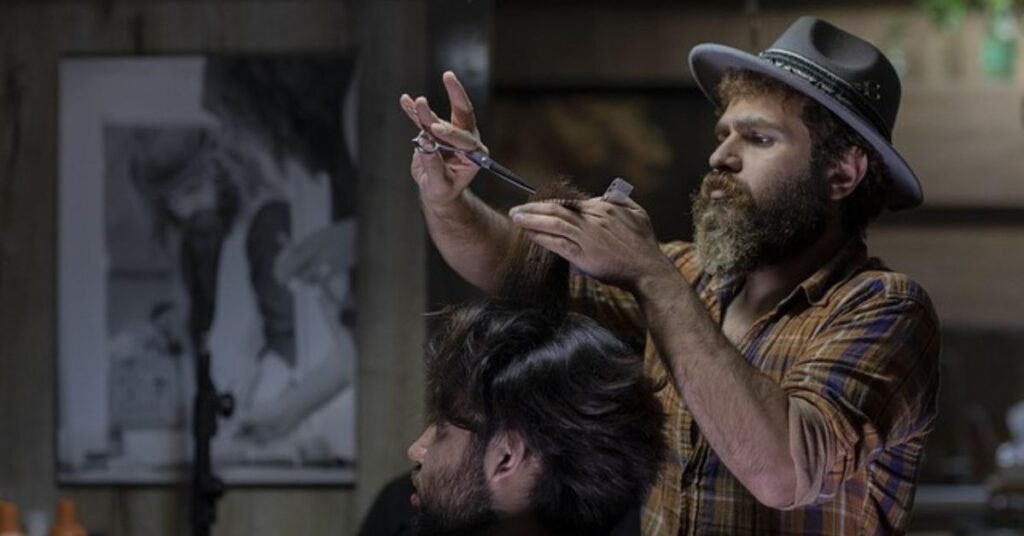 haircut for slick back