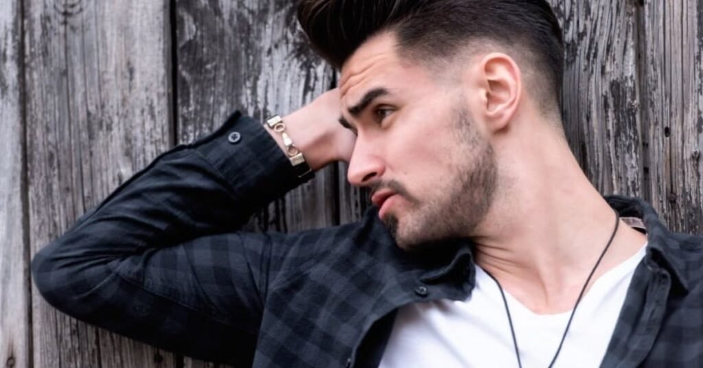 Faded Pompadour Haircut