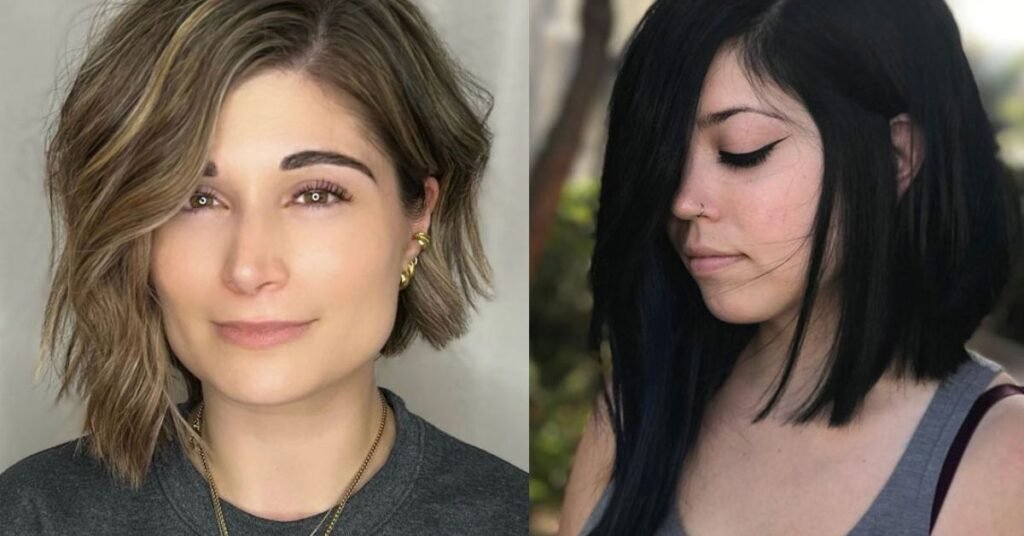 Asymmetrical Hairdos